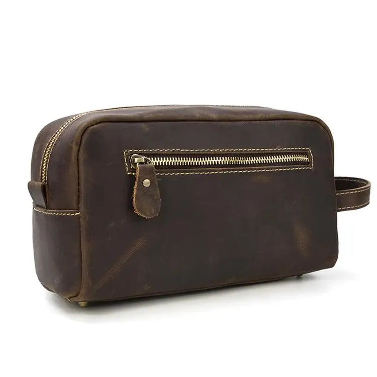Trousse de toilette cuir