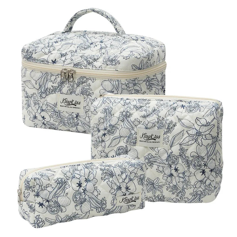 Trousse de toilette gaze de coton femme