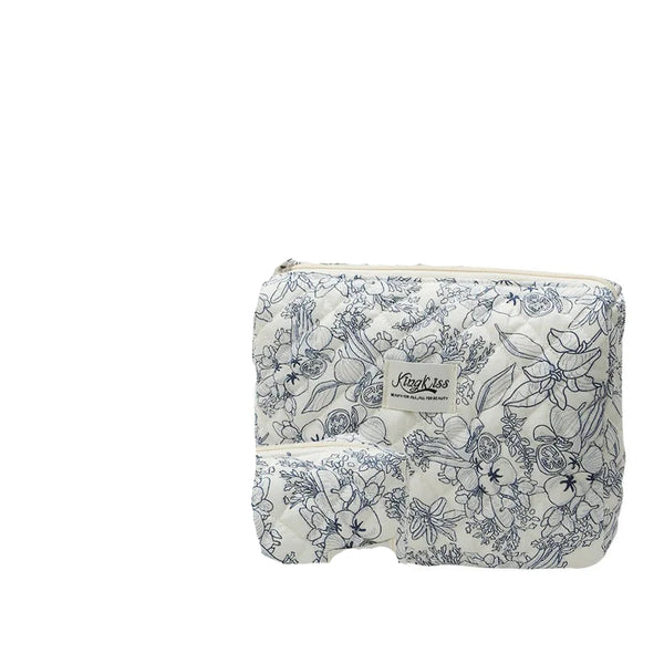 Trousse de toilette fleurs