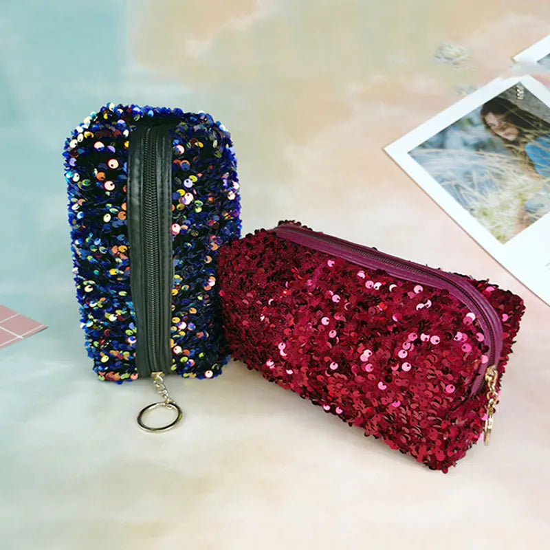 Trousse de toilette paillettes