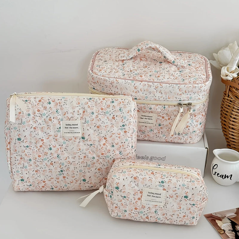 Trousse de toilette velours femme