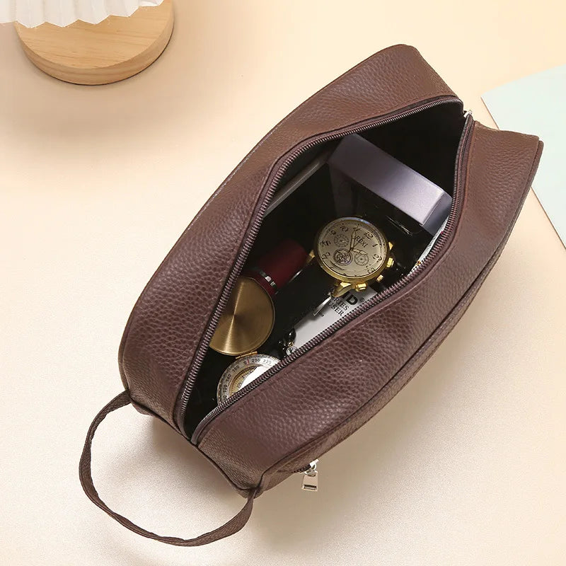 Trousse de toilette cuir pour homme