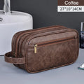 Trousse de toilette en cuir homme