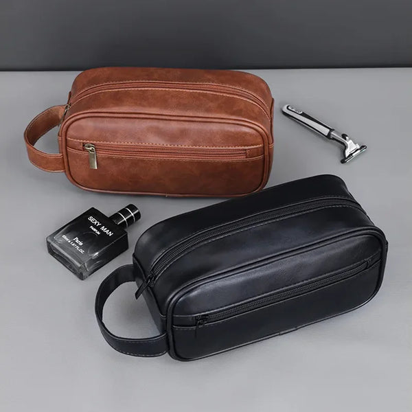 Trousse de toilette homme cuir luxe