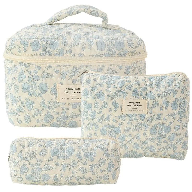 Grande trousse de toilette matelassée