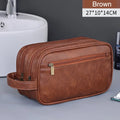 Trousse de toilette en cuir homme