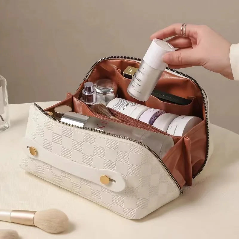 Trousse de toilette cuir femme