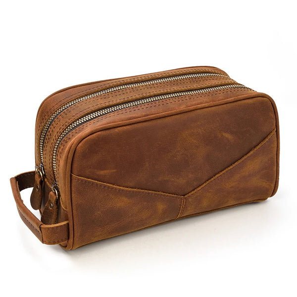 Trousse de toilette cuir homme